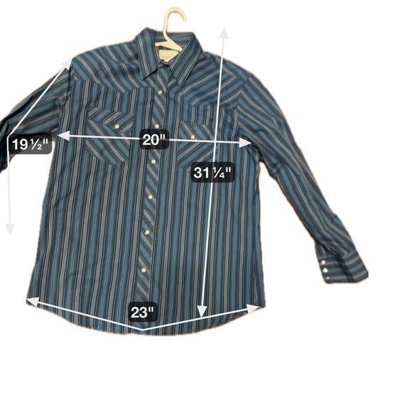 Western Shirt Men's LT Multicolor Plaid Cow  Pearl Snap - Picture 4 of 5